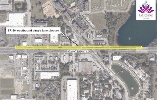 Ocoee Drivers Alerted to Overnight Delays Due to SR-50 Sewer Maintenance Work Starting Thursday