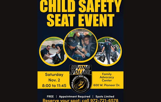 Irving Police Department Offers Crucial Car Seat Safety Checks to Local Parents