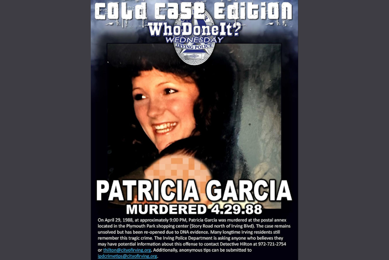 Irving Police Re-Open Cold Case as New DNA Evidence Emerges, Public's Help Sought