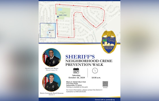 Jacksonville Sheriff’s Office to Host Community Walk in District 3 for Direct Citizen Dialogue