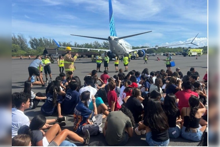 Kahului Airport Conducts Critical Emergency Response Drill with Maui Students and First Responders