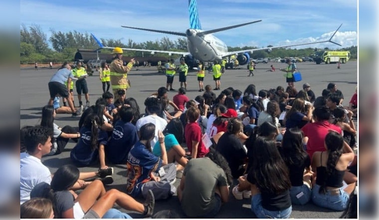 Kahului Airport Conducts Critical Emergency Response Drill with Maui Students and First Responders