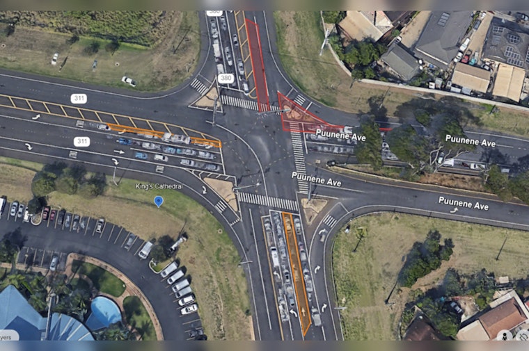 Kahului Drivers Alert as Major Intersection Lane Closures Scheduled for Early-Morning Traffic Revamp
