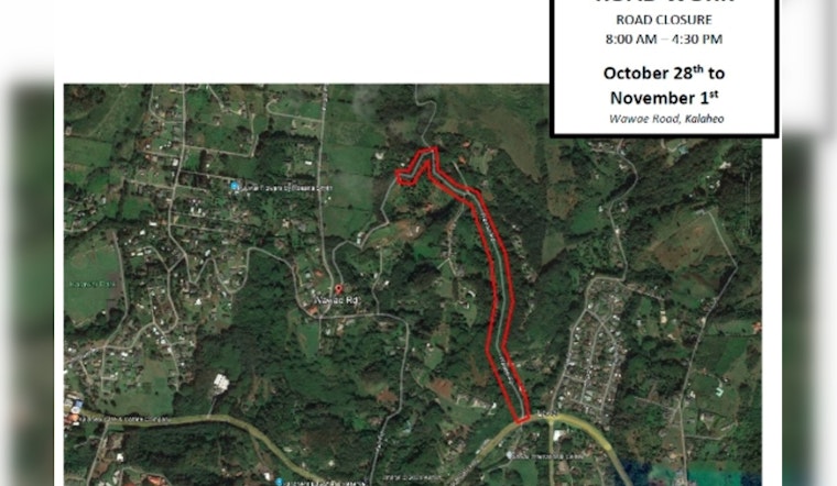 Kalāheo Residents Brace for Extended Wawae Road Closure until November 8