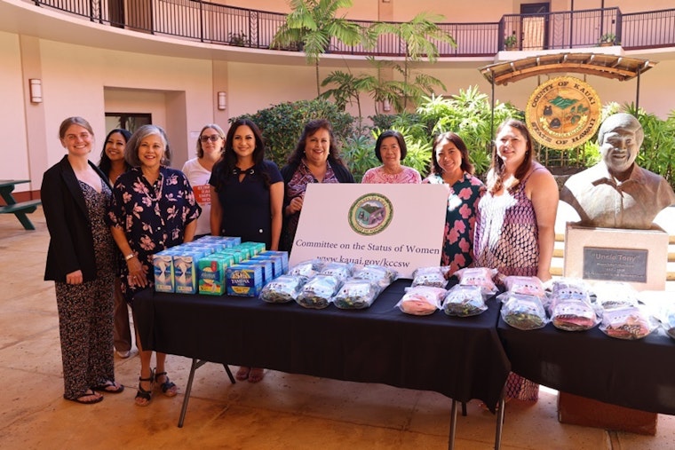 Kaua‘i Committee on the Status of Women Fights Period Poverty with Major Donation Drive in Līhu‘e