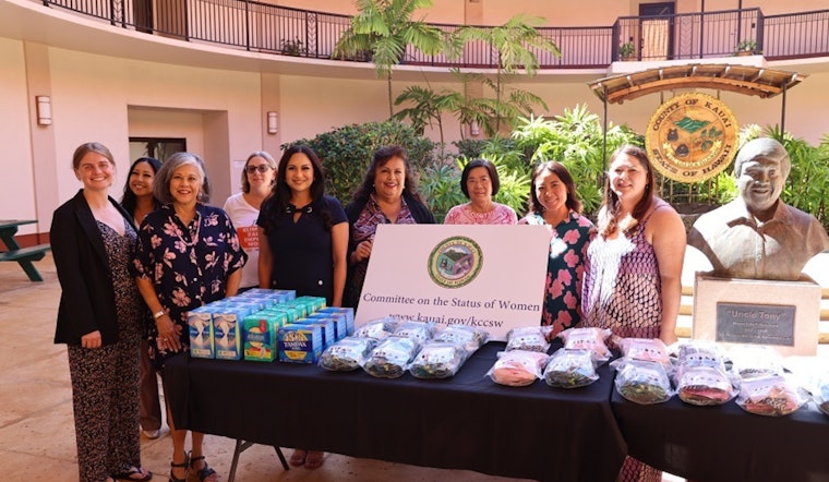 Kaua‘i Committee on the Status of Women Fights Period Poverty with Major Donation Drive in Līhu‘e