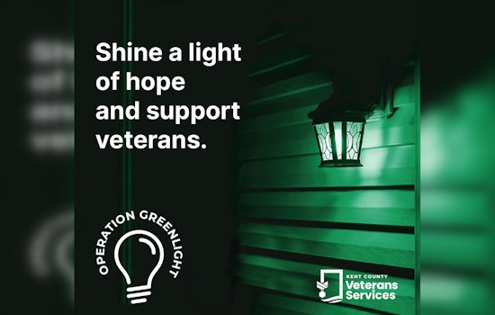 Kent County Ignites "Operation Green Light" to Honor Veterans and Highlight Support Services