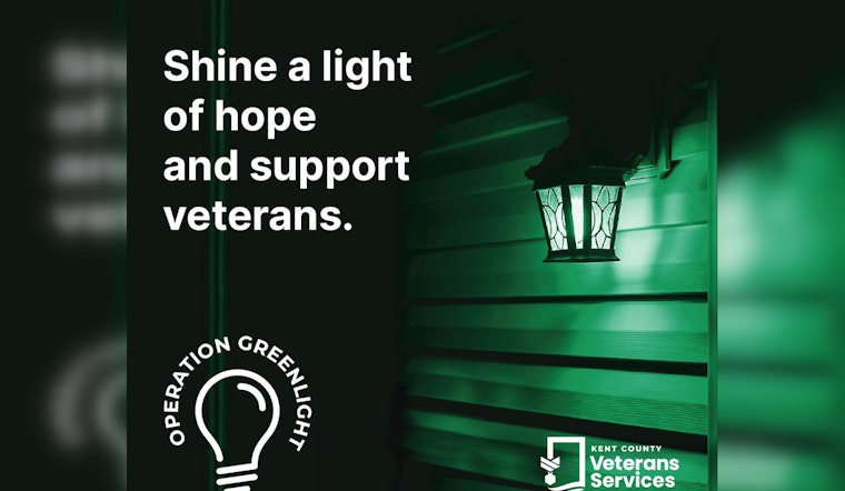 Kent County Ignites "Operation Green Light" to Honor Veterans and Highlight Support Services