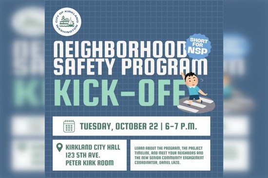 Kirkland Invites Residents to Join Neighborhood Safety Program Kick-Off for Pedestrian and Bicycle Safety