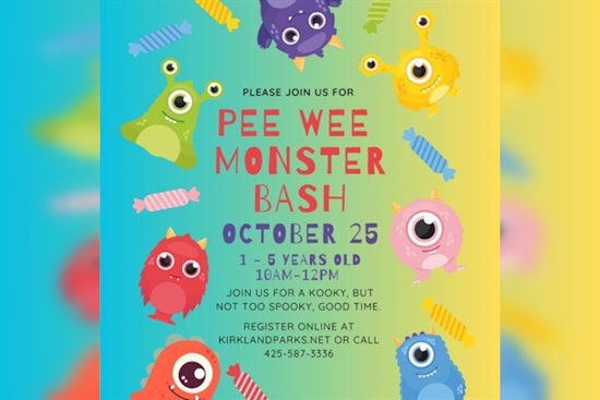 Kirkland to Host Pee Wee Halloween Monster Bash for Toddlers and Preschoolers