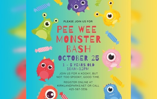 Kirkland to Host Pee Wee Halloween Monster Bash for Toddlers and Preschoolers