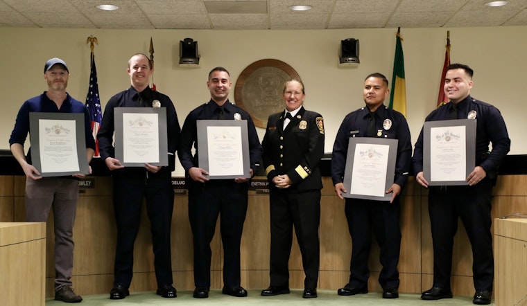 LAPD Officers and Civilian Honored by Fire Commissioners for Life-Saving Bravery in Encino Car Rescue