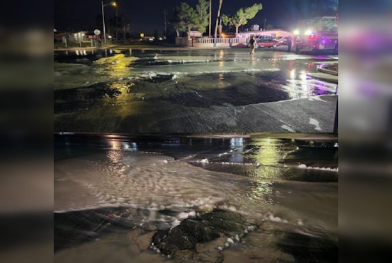 Las Vegas Officials Tackle "Significant" Water Main Break Near Bruce Street and McWilliams Avenue
