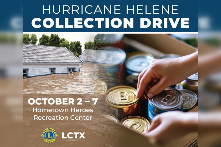 League City and Lions Club Unite for Post-Hurricane Collection Drive to Aid Victims
