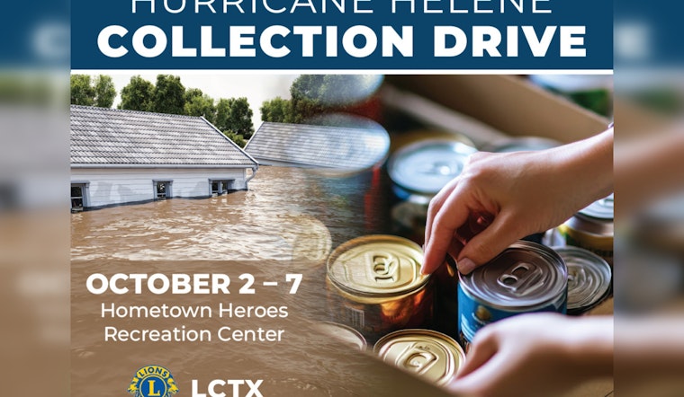 League City and Lions Club Unite for Post-Hurricane Collection Drive to Aid Victims