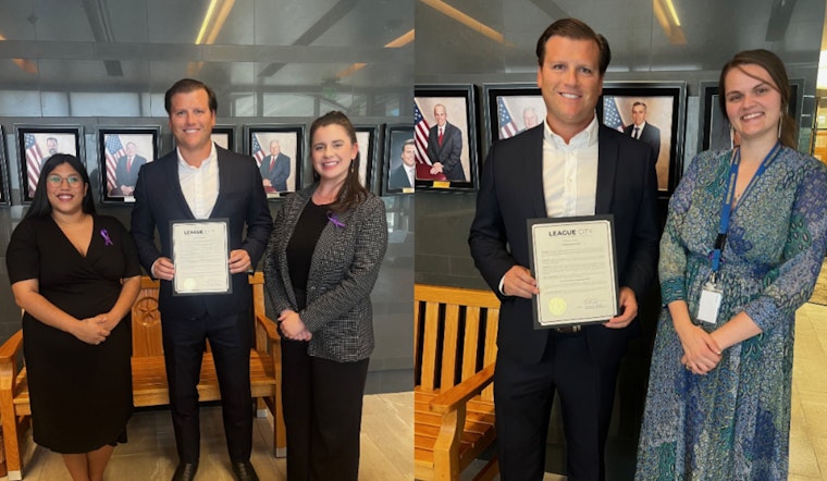 League City Mayor Nick Long Proclaims October Domestic Violence Awareness Month, Candlelight Vigil Planned