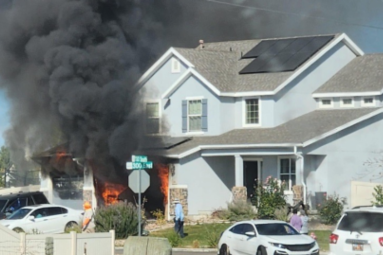 Lehi Family Escapes Uninjured as Unattended Fryer Engulfs Garage in Flames, American Red Cross Steps in to Assist Recovery