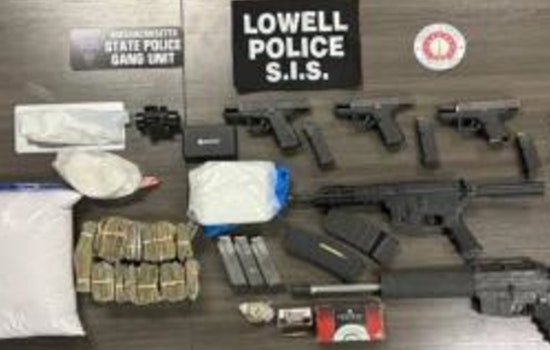 Lowell Crime Sweep Leads to Five Arrests for Drug and Firearms Trafficking with One Suspect Still At Large