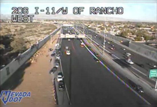 Major Delays on U.S. 95 in Las Vegas After Multi-Vehicle Accident Near Rancho Boulevard