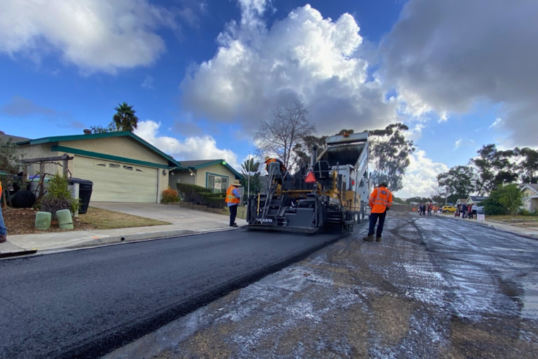 Major Road Repairs Underway on Mira Mesa's Aqua Mansa Road as San Diego Tackles Infrastructure Woes