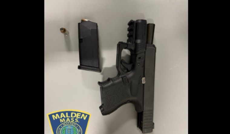 Malden Police Confiscate Stolen Firearm from Salem Man Who Faces Multiple Charges