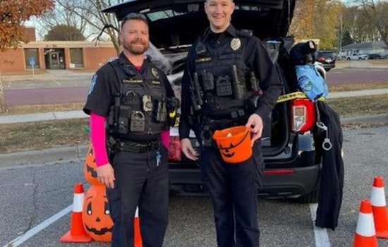 Mankato Cops and Firefighters Swap Patrol for 'Trunk or Treat' to Connect with Community on Halloween