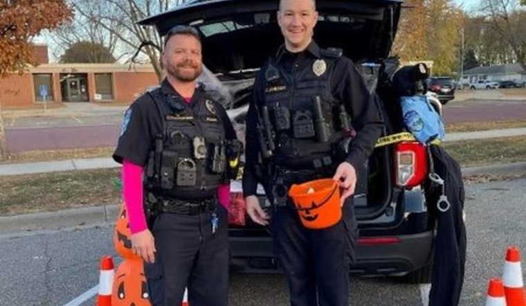 Mankato Cops and Firefighters Swap Patrol for 'Trunk or Treat' to Connect with Community on Halloween