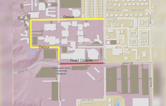Mankato's Stadium Road Closure for High School Football Showdown