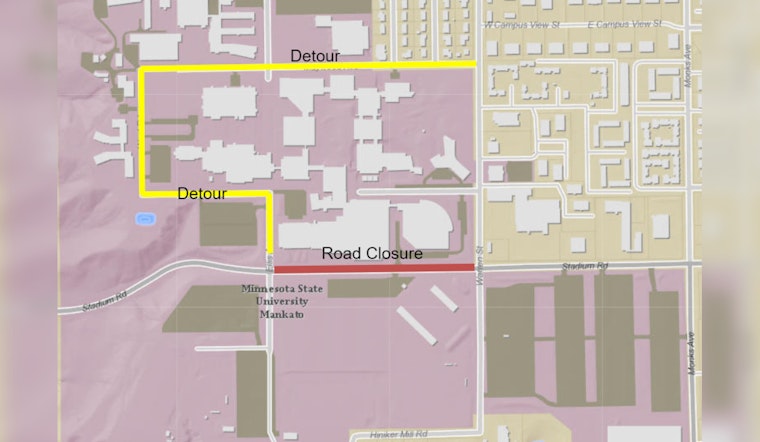 Mankato's Stadium Road Closure for High School Football Showdown