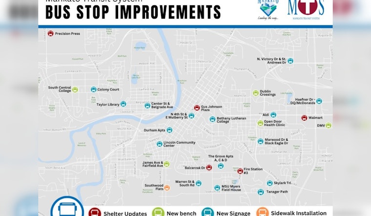 Mankato Transit System Boosts City Commutes with Bus Stop Improvements
