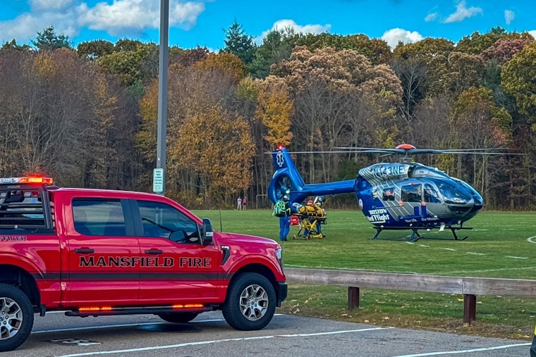 Mansfield Motorcyclist Airlifted to Massachusetts General Hospital with Life-Threatening Injuries After Collision
