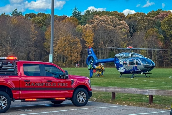 Mansfield Motorcyclist Airlifted to Massachusetts General Hospital with Life-Threatening Injuries After Collision