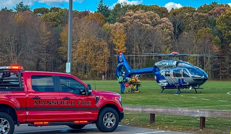 Mansfield Motorcyclist Airlifted to Massachusetts General Hospital with Life-Threatening Injuries After Collision