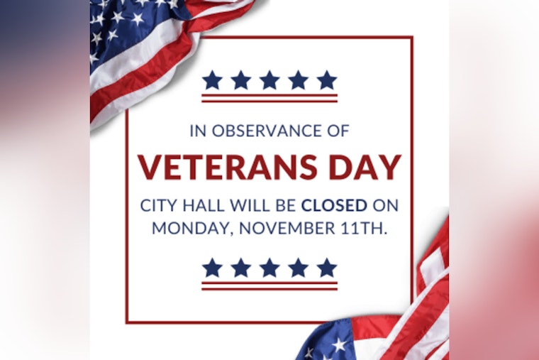 Marietta Administrative Offices to Close for Veterans Day, Sanitation Services Schedule Altered