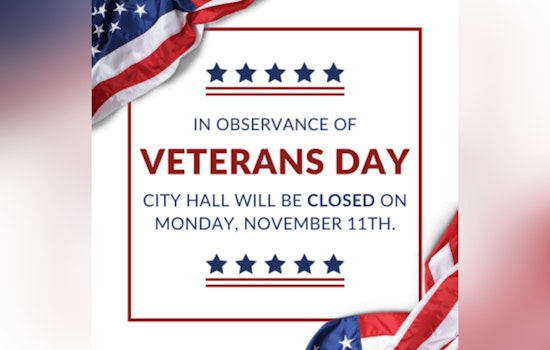 Marietta Administrative Offices to Close for Veterans Day, Sanitation Services Schedule Altered