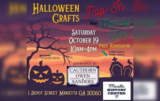 Marietta History Center Invites Families for a Festive Halloween Themed Pop In Event