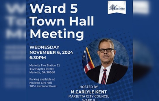Marietta's Councilman M. Carlyle Kent to Host Town Hall Meeting for Ward 5 Residents at Fire Station #51