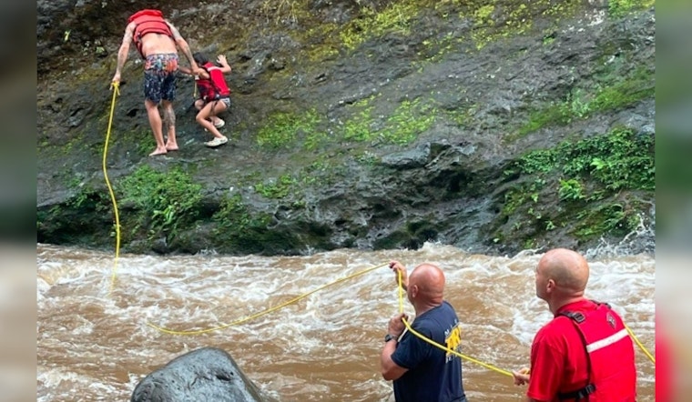 Maui Firefighters Heroically Rescue Two Individuals Amid Iao Valley Flash Floods