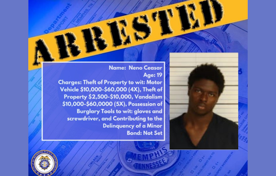 Memphis Police Unveil Alleged Chop Shop Operation Run by Teen Duo, Multiple Charges Filed