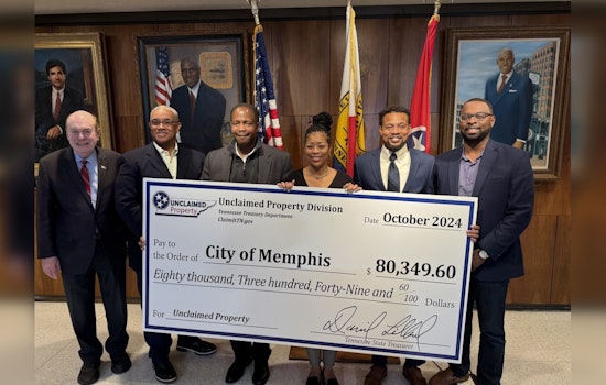 Memphis's Coffers Grow as State Treasurer Returns Over $80,000 in Unclaimed Property