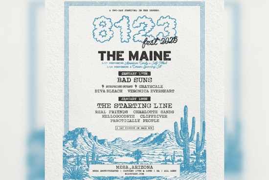 Mesa Music Festival Postpones 2025 Edition as The Maine's 8123 Fest Gears Up for Return to Mesa Amphitheatre