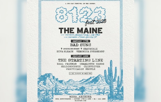 Mesa Music Festival Postpones 2025 Edition as The Maine's 8123 Fest Gears Up for Return to Mesa Amphitheatre
