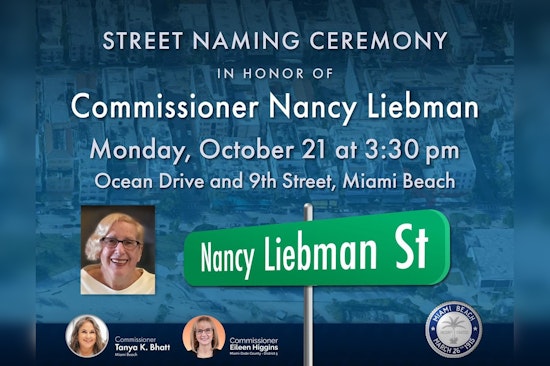 Miami Beach Honors Preservation Champion Nancy Liebman with Street Naming