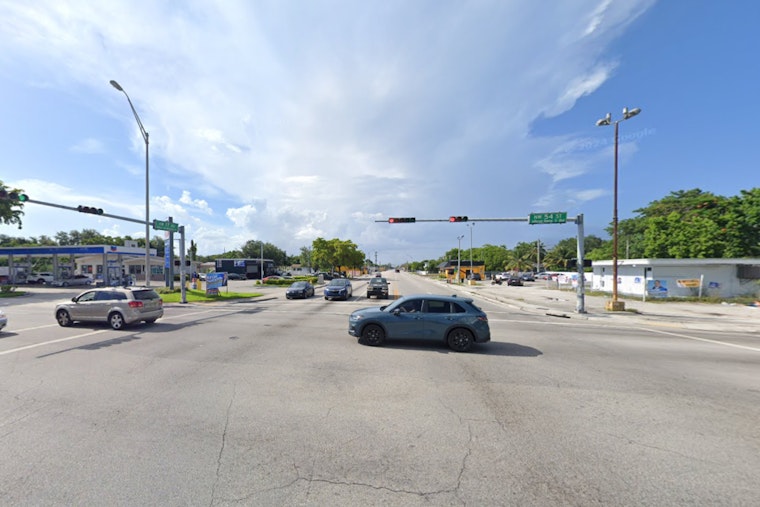 Miami Police Officer Hospitalized Following Collision with Sedan at NW 54th Street Intersection