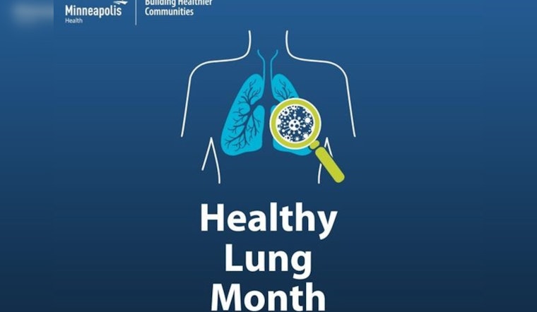 Minneapolis Health Department Advocates for Lung Health, Encourages Smoking Cessation During Healthy Lung Month