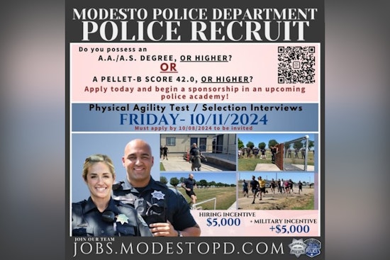 Modesto Police Department Seeks Recruits, Offering Sponsorships Through Academy