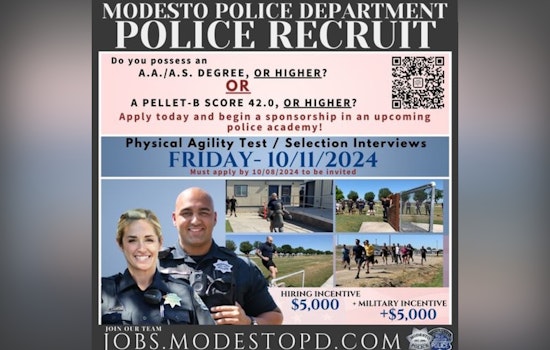 Modesto Police Department Seeks Recruits, Offering Sponsorships Through Academy