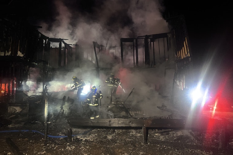 Montgomery County Home Destroyed in Overnight Blaze, Nearby Woodlawn Residences Damaged