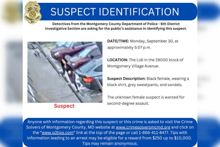Montgomery County Police Seek Public's Help to Identify Suspect in Elderly Assault Case at Lidl Store