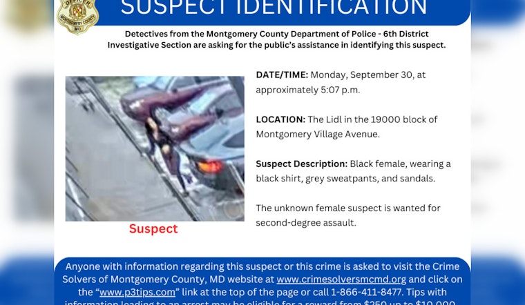 Montgomery County Police Seek Public's Help to Identify Suspect in Elderly Assault Case at Lidl Store